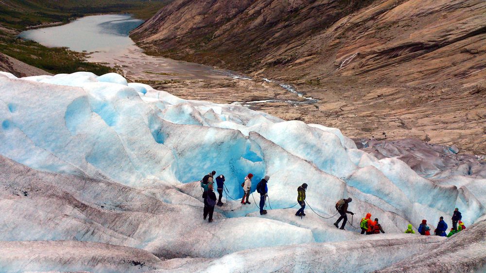 Le glacier Yustedalsbreen en Norvège